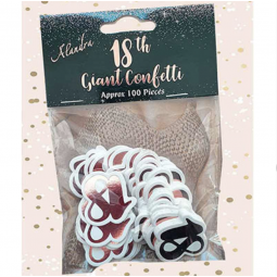 Rose Gold 18th Birthday Confetti