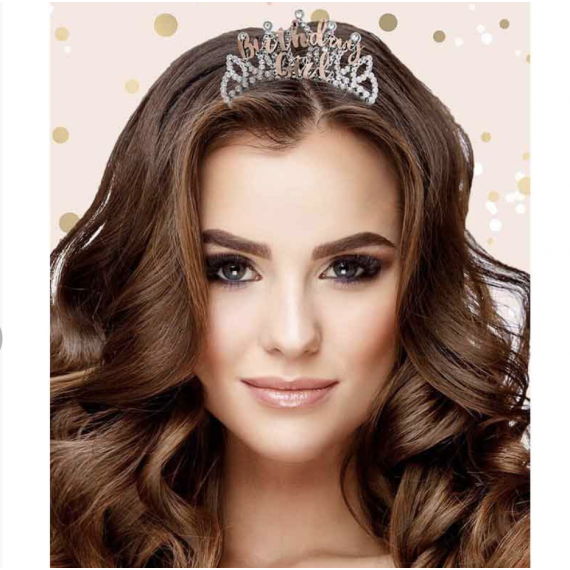 Rose Gold Birthday Girl Tiara