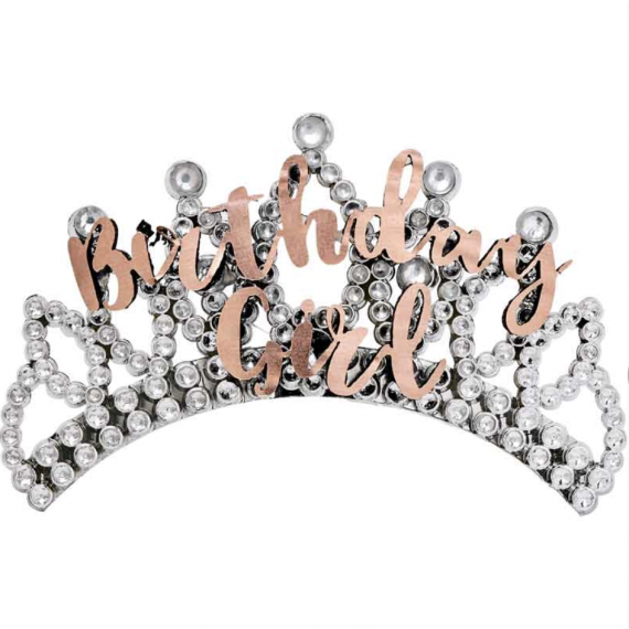 Rose Gold Birthday Girl Tiara