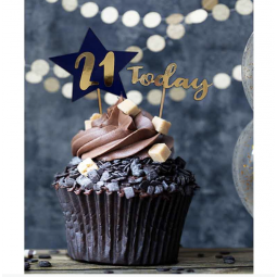 Navy Personalised Cake Topper