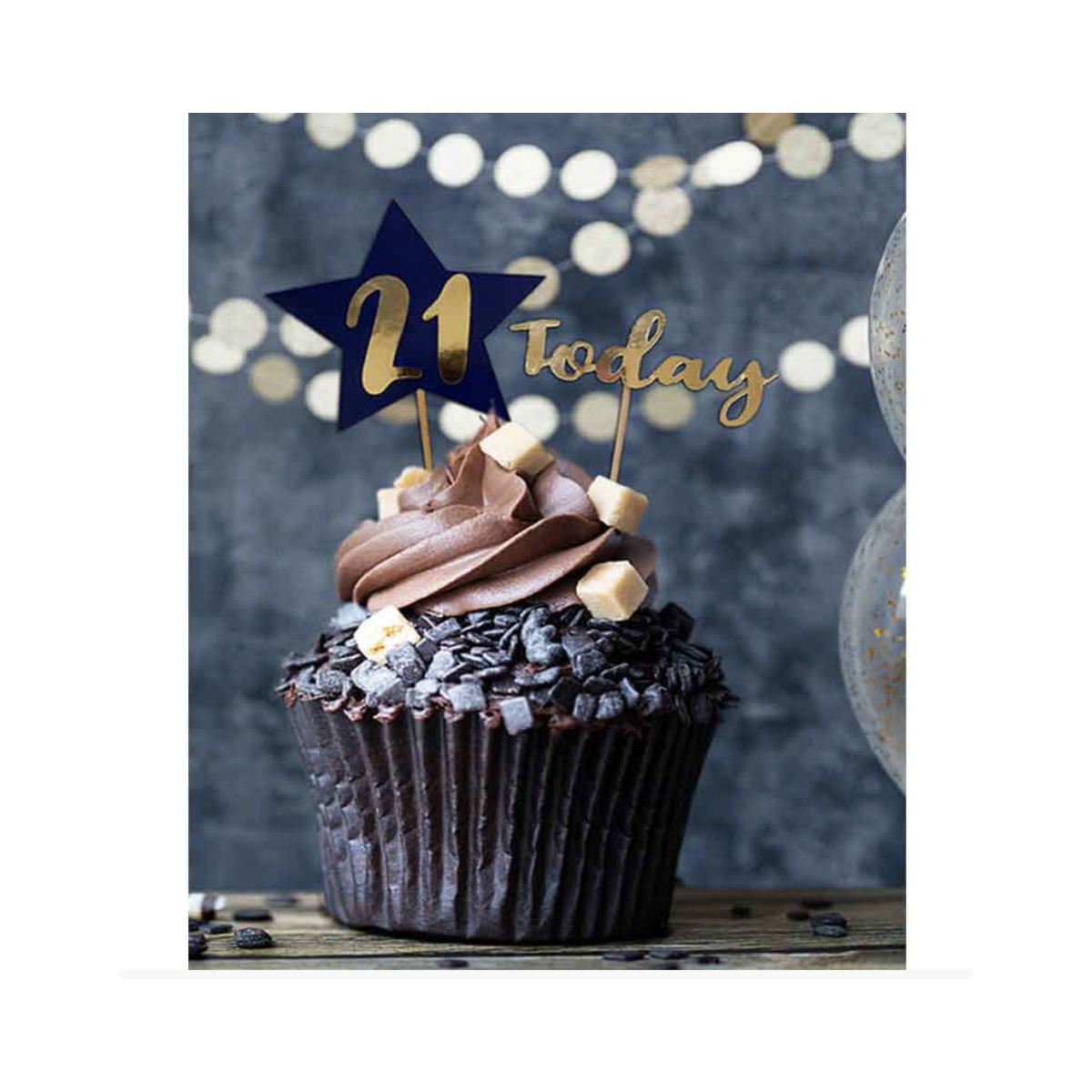 Navy Personalised Cake Topper