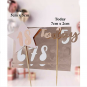 Rose Gold Personalised Cake Topper