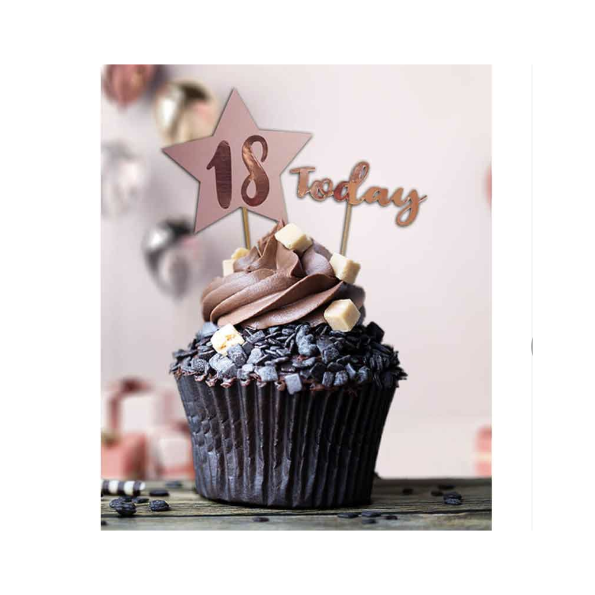 Rose Gold Personalised Cake Topper