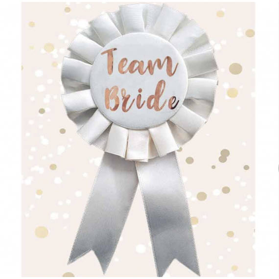 Cream Team Bride Rosette