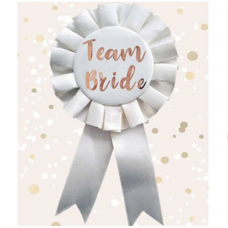Cream Team Bride Rosette