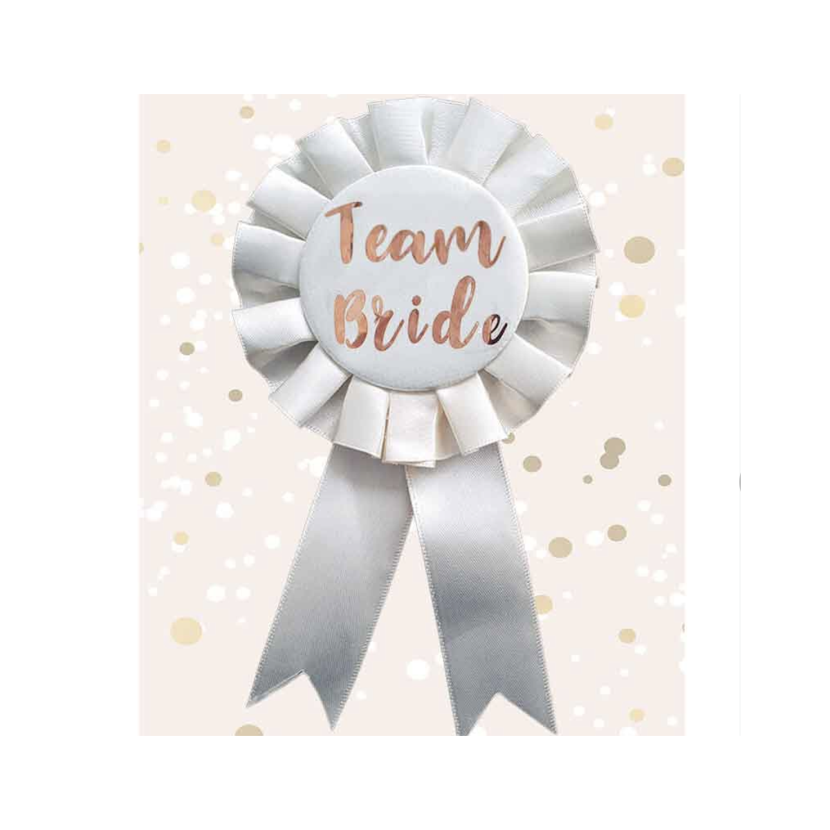 Cream Team Bride Rosette