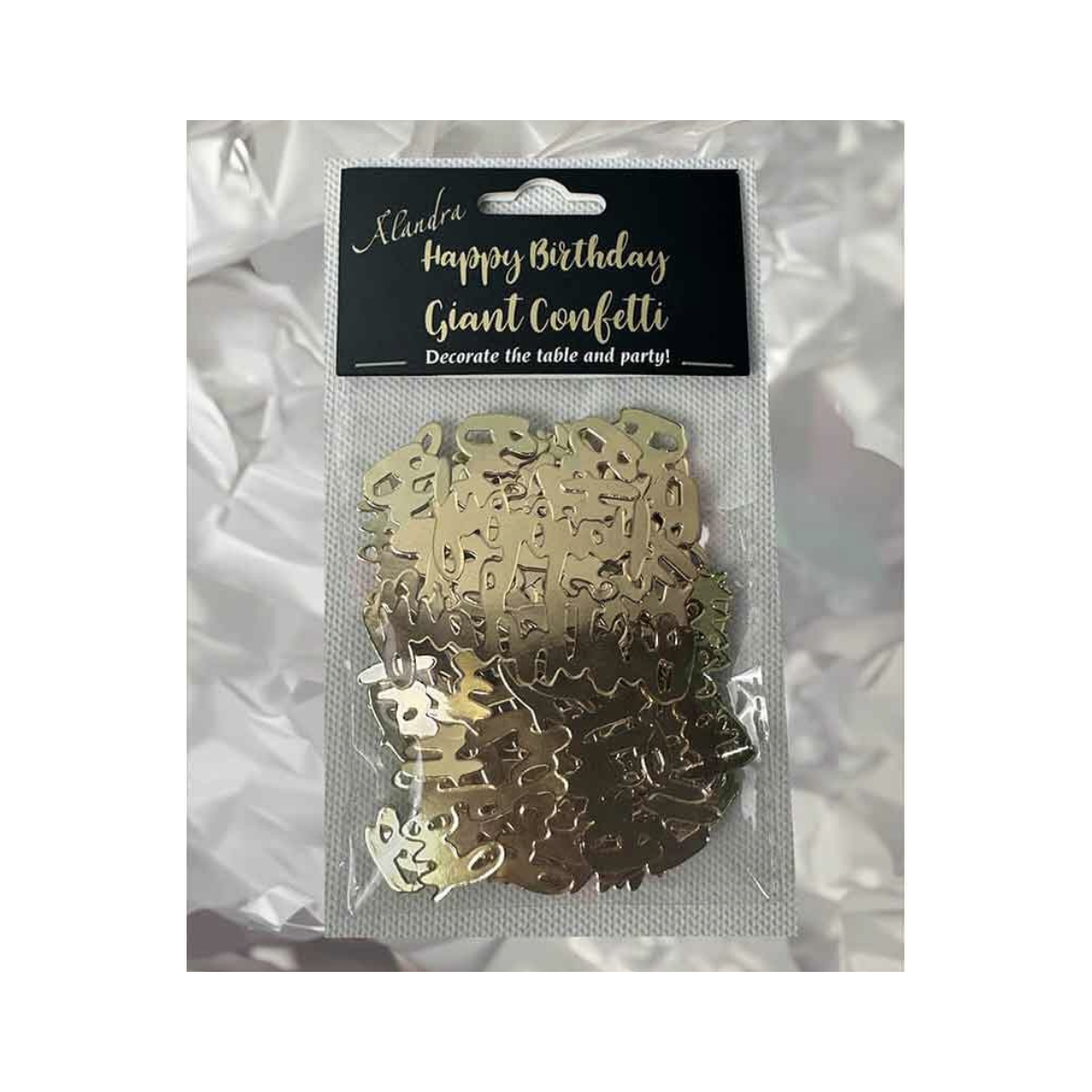 Gold Happy Birthday Confetti