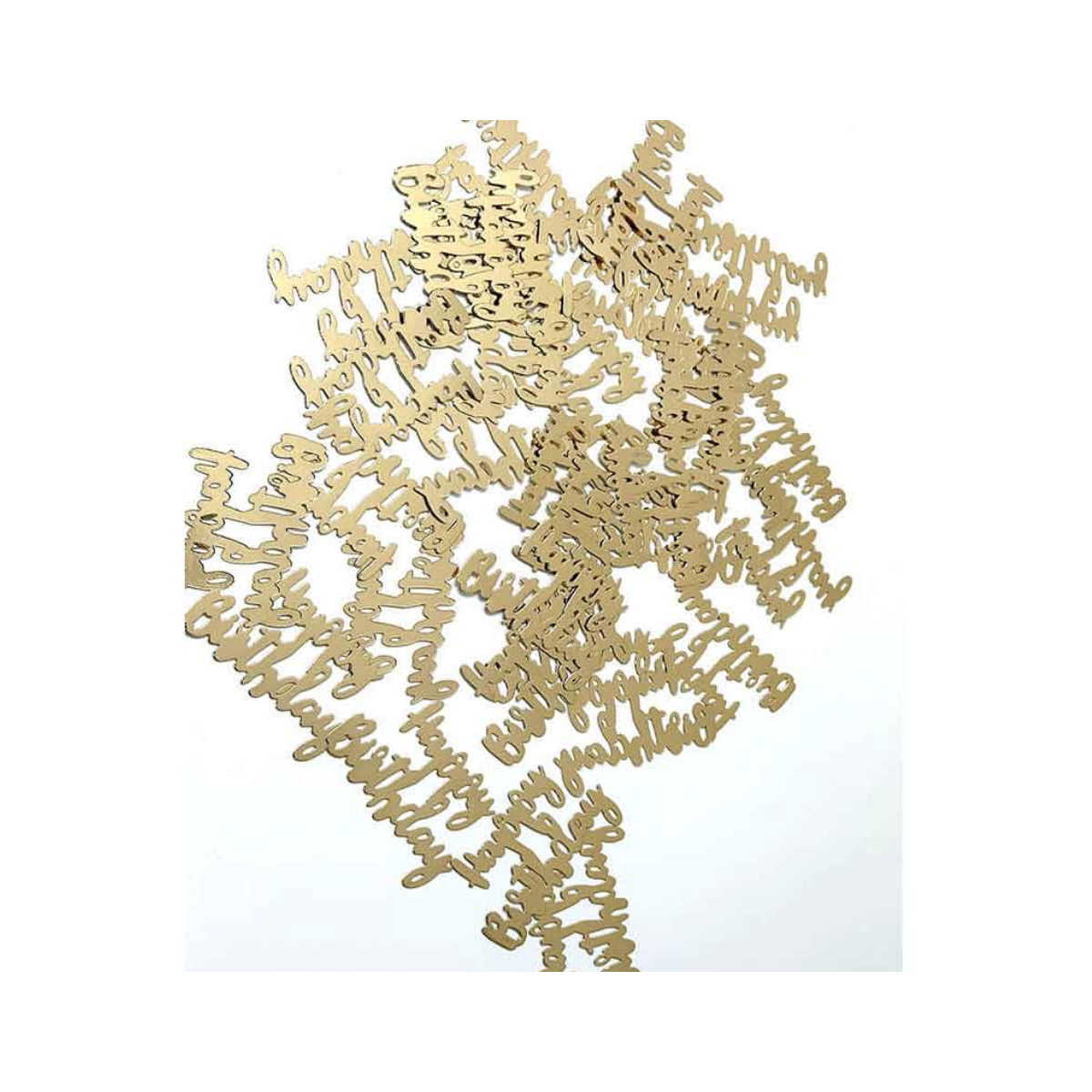 Gold Happy Birthday Confetti