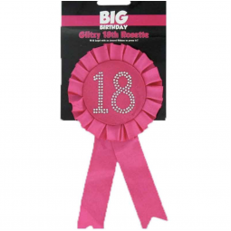Hot Pink 18th Birthday Rosette