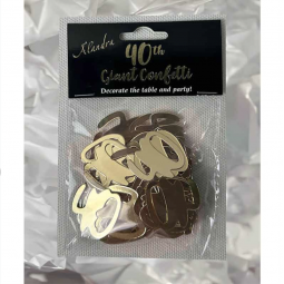 Gold 40th Birthday Confetti