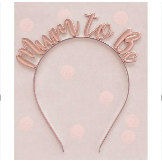 Rose Gold Mum To Be Headband - Metal