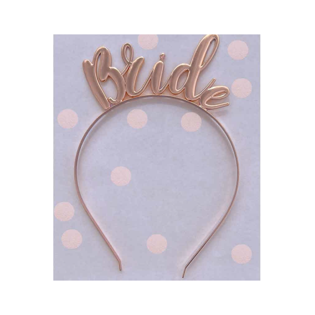 Rose Gold Bride Headband - Metal