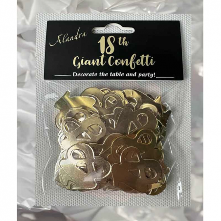 Gold 18th Birthday Confetti