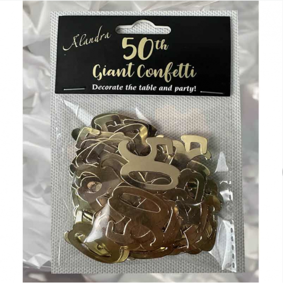 Gold 50th Birthday Confetti