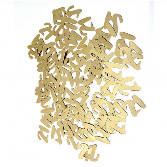 Gold 21st Birthday Confetti