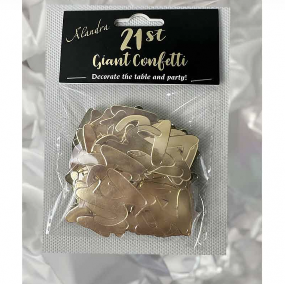 Gold 21st Birthday Confetti
