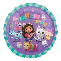 Gabby's Dollhouse Round Foil Balloon - Inflated