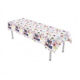 Stars and Ribbons Happy Birthday Plastic Tablecover