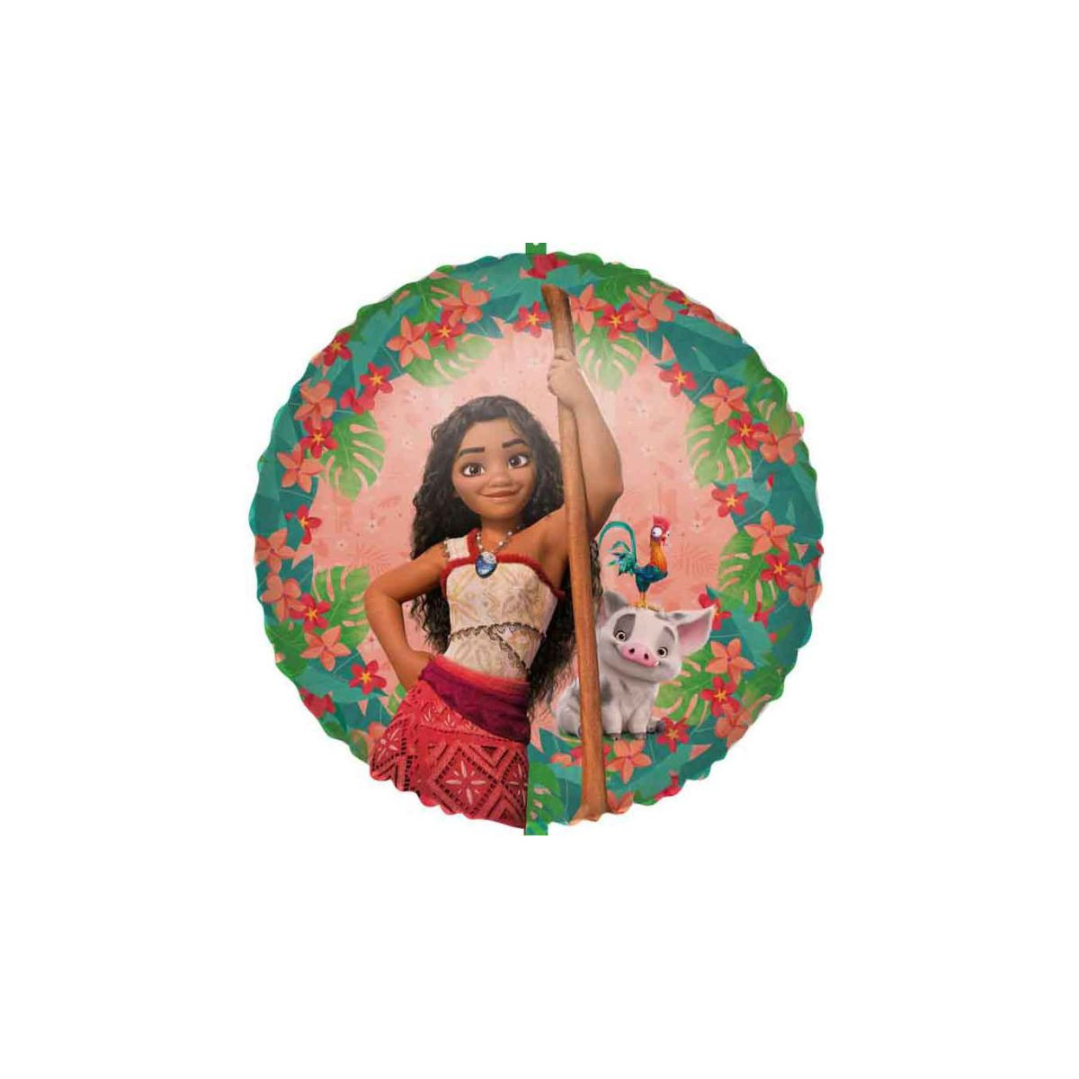 Moana 2 Round Foil Balloon - Inflated Moana 2 Round Foil Balloon - Inflated