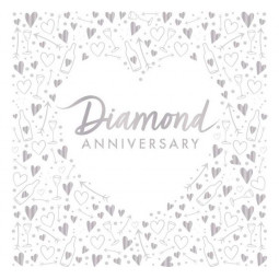 Diamond Anniversary Paper Napkins