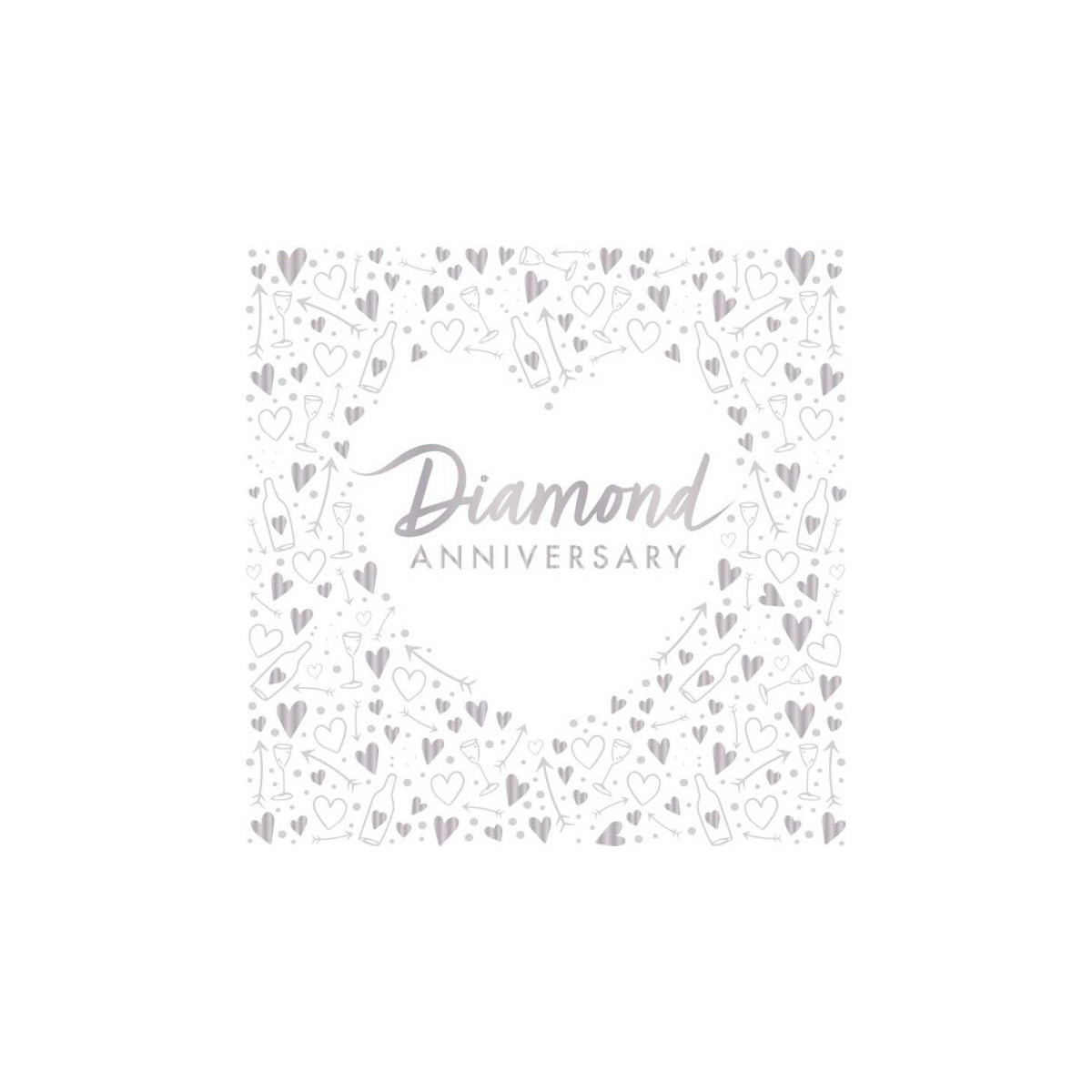 Diamond Anniversary Paper Napkins
