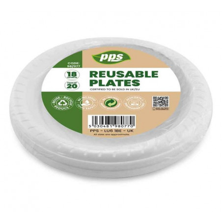 White Plastic Plates