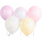 Pastel Happy Birthday Latex Balloons - Inflation Options