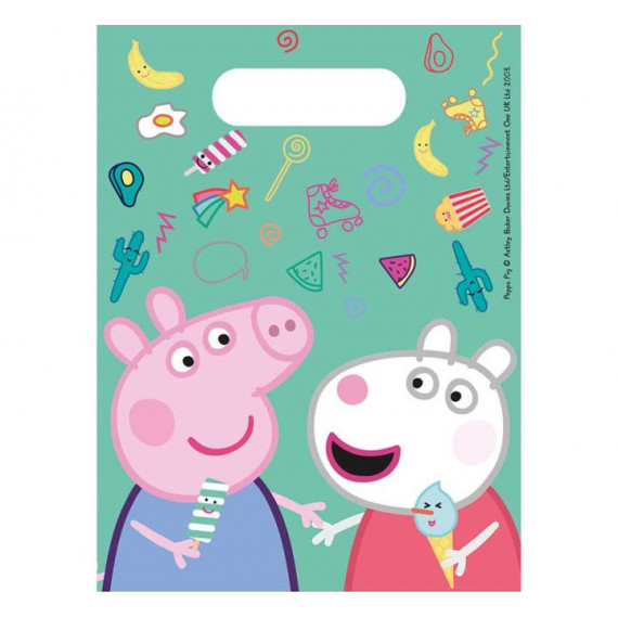 Peppa Pig Plastic Party Bags Peppa Pig Plastic Party Bags