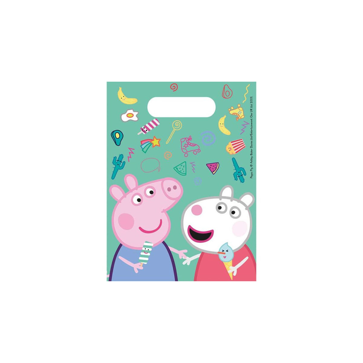 Peppa Pig Plastic Party Bags Peppa Pig Plastic Party Bags