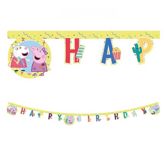 Peppa Pig Happy Birthday Banner Peppa Pig Happy Birthday Banner
