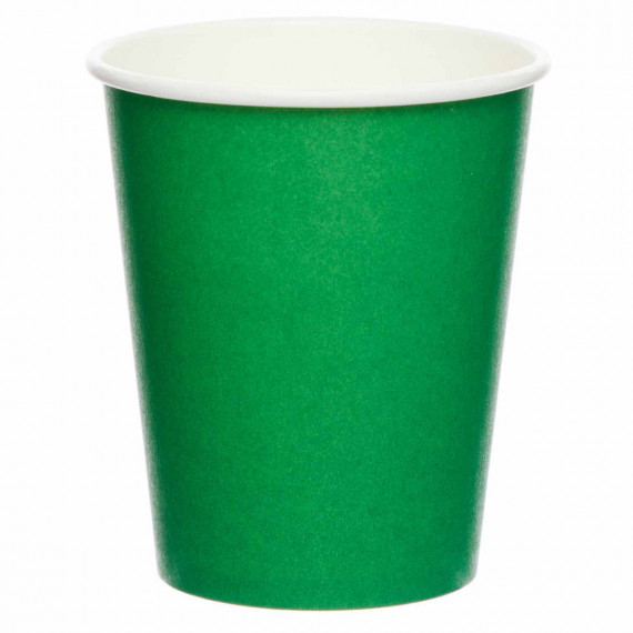 Dark Green Paper Cups