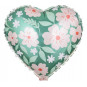 Flower Print Heart Foil Balloon - Inflated Flower Print Heart Foil Balloon - Inflated