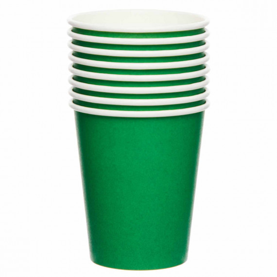 Dark Green Paper Cups