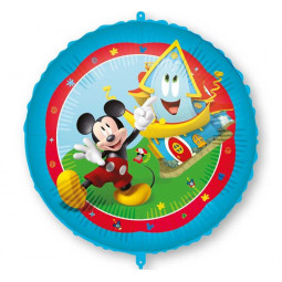 Mickey Mouse Round Foil Balloon - Inflated