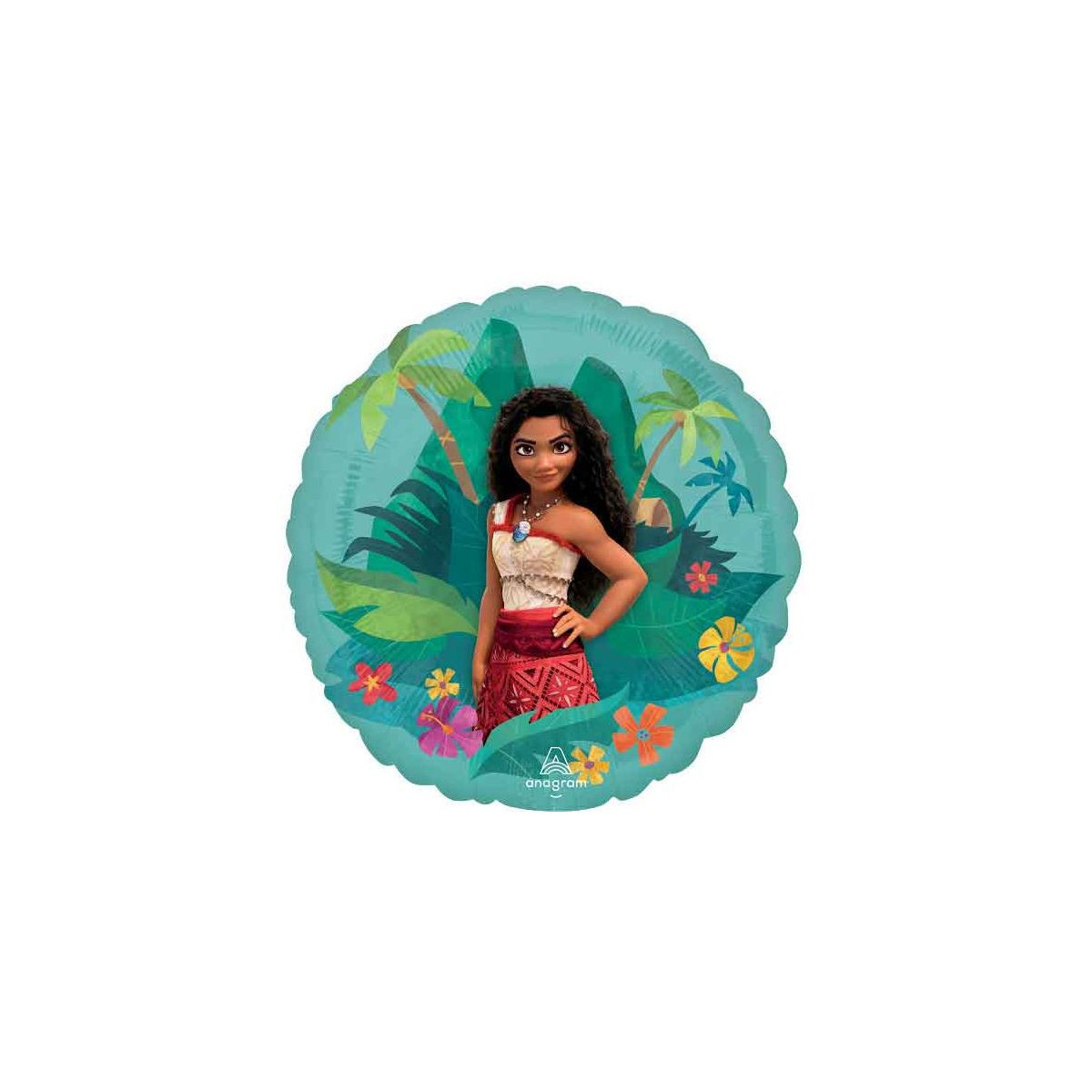 Moana Round Foil Balloon - Inflated