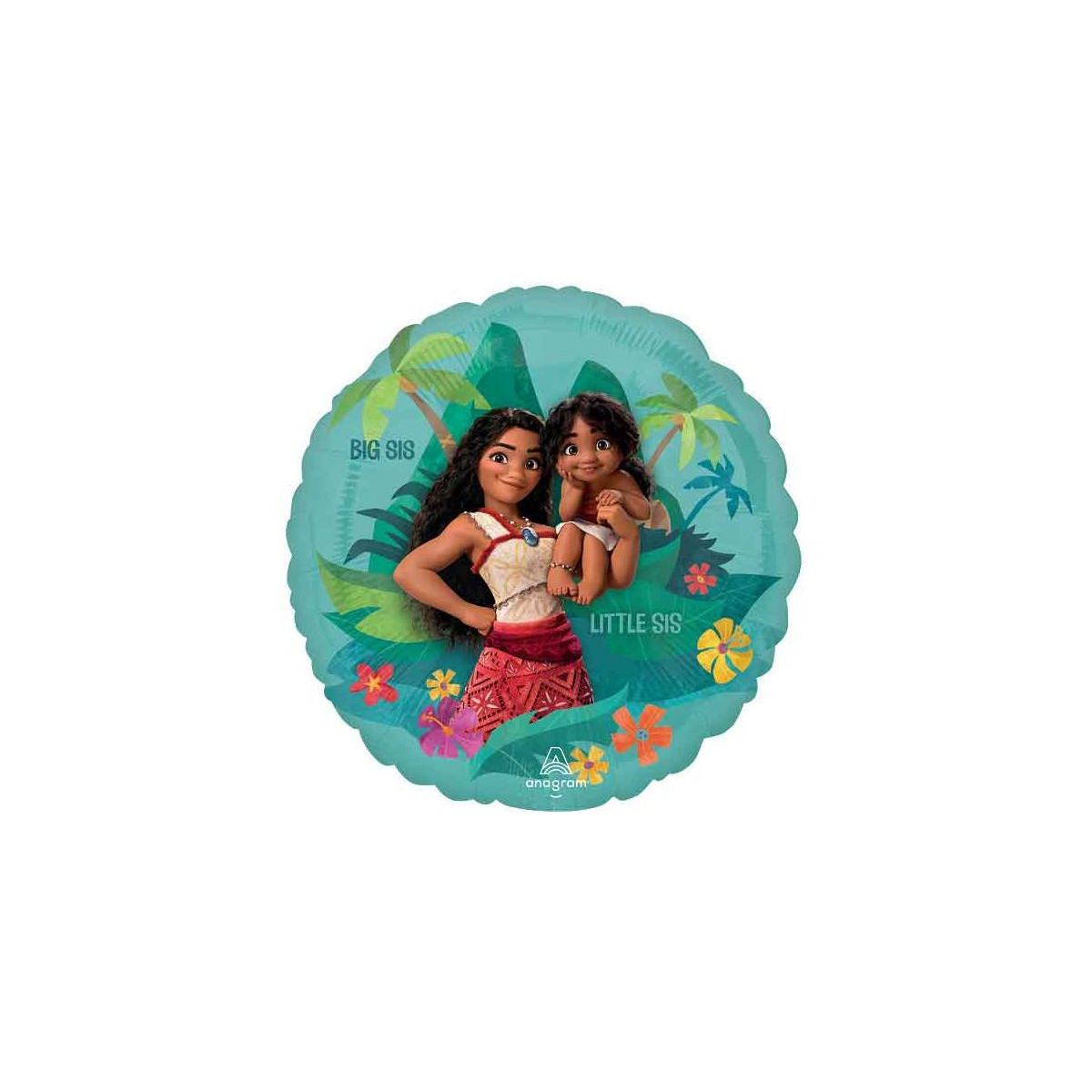 Moana Round Foil Balloon - Inflated
