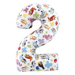 Bluey Supershape Number 2 Foil Balloon - Inflated