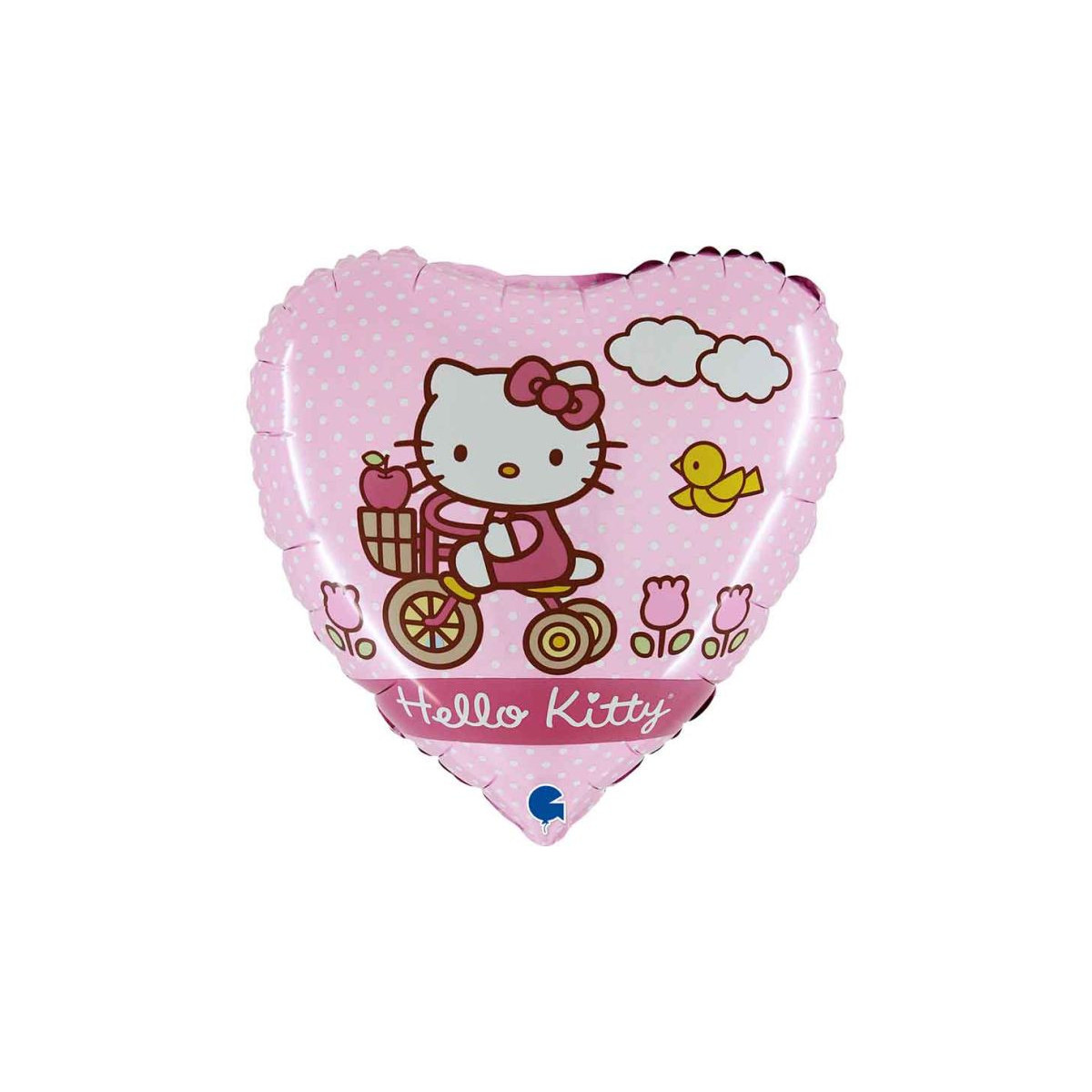 Hello Kitty Heart Foil Balloon - Inflated