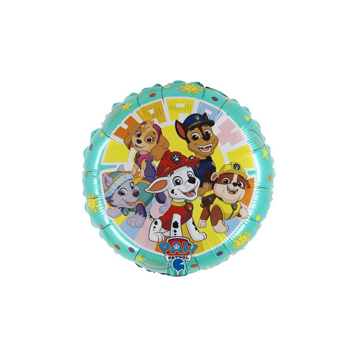 Paw Patrol Round Foil Balloon - Inflated Paw Patrol Round Foil Balloon - Inflated