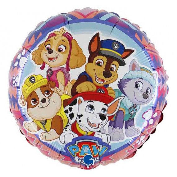 Paw Patrol Round Foil Balloon - Inflated Paw Patrol Round Foil Balloon - Inflated