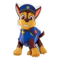 Paw Patrol Chase Shaped Foil Balloon - Inflated