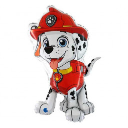 Paw Patrol Marshall Shaped Foil Balloon - Inflated