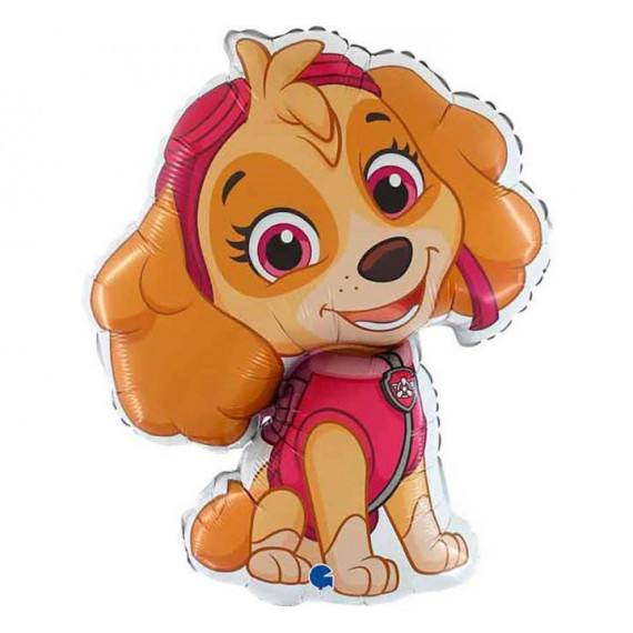 Paw Patrol Skye Shaped Foil Balloon - Inflated Paw Patrol Skye Shaped Foil Balloon - Inflated
