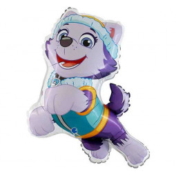 Paw Patrol Everest Shaped Foil Balloon - Inflated