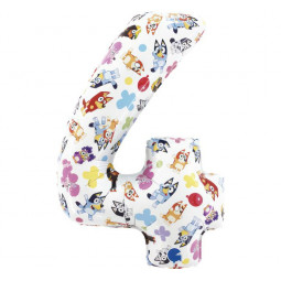 Bluey Supershape Number 4 Foil Balloon - Inflated