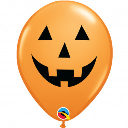 Halloween Pumpkin Latex Balloons - Inflation Options