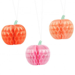 Halloween Pumpkin Hanging Decoarations - Pack of 3