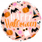 Happy Halloween Cute Icons Round Foil Balloon - Inflated Happy Halloween Cute Icons Round Foil Balloon - Inflated