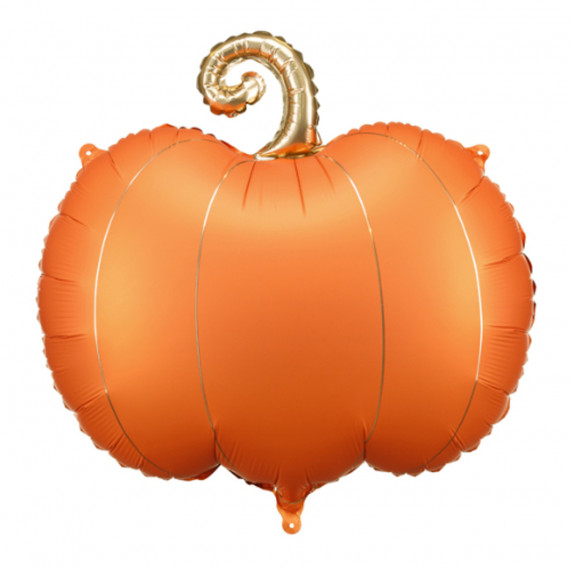 Pumpkin Supershape Foil Balloon - Inflated Pumpkin Supershape Foil Balloon - Inflated