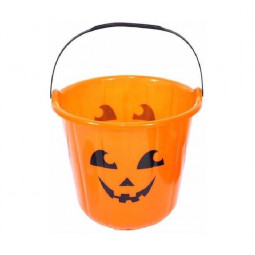 Plastic Halloween Pumpkin Bucket